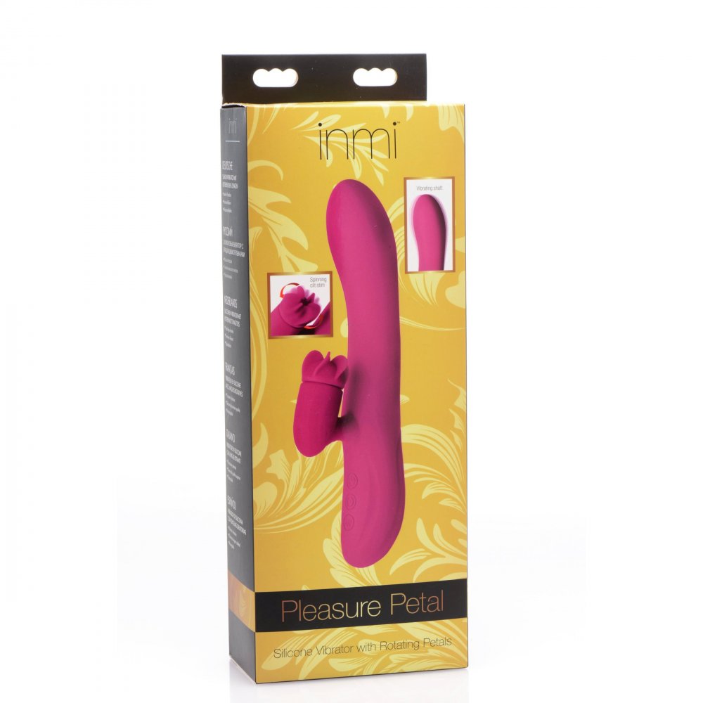 Pleasure Petal Silicone Rabbit Vibrator with Rotating Petals