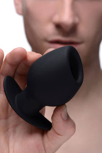 Ass Goblet Silicone Hollow Anal Plug - Small