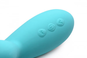 10X Silicone Suction Rabbit Vibrator - Teal