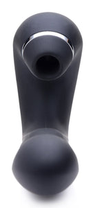 Shegasm 5 Star 10X Tapping G-Spot Silicone Vibrator with Suction - Black