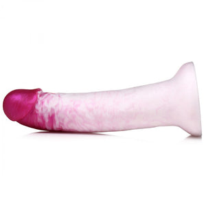 Swirl Realistic Silicone Dildo - Pink