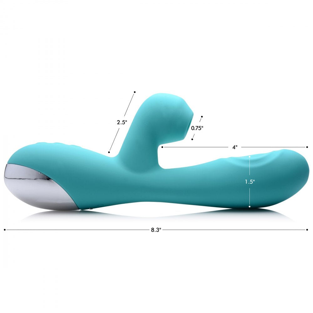 10X Silicone Suction and Pulsating Rabbit Vibrator